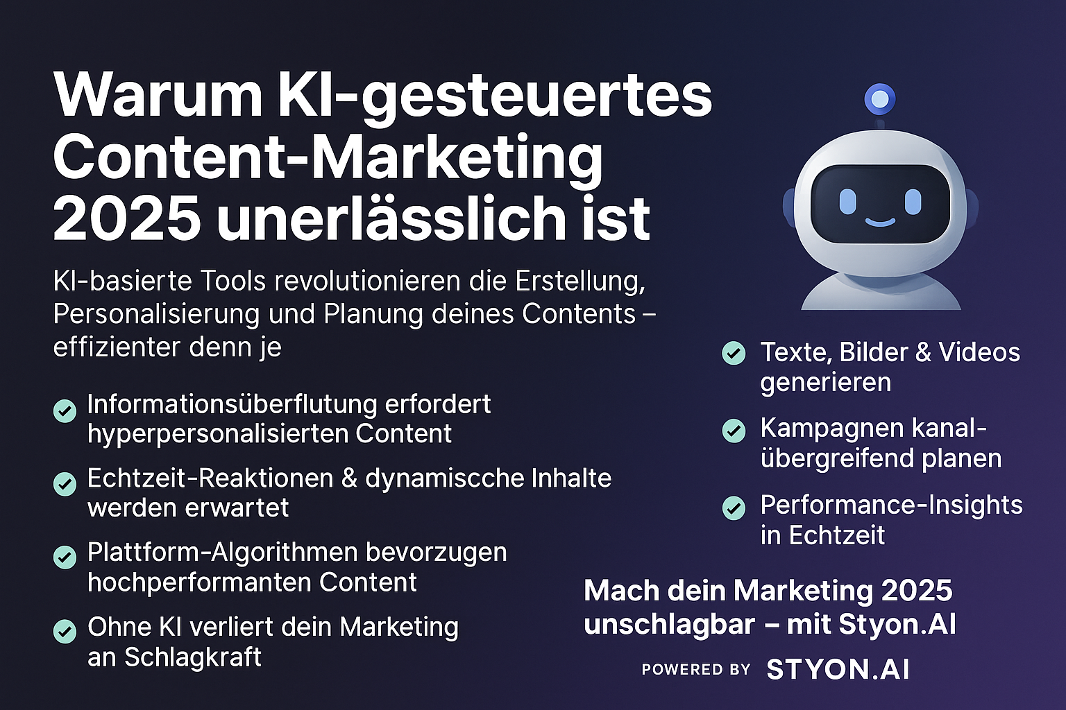 Warum KI-gesteuertes Content-Marketing 2025 unerlässlich ist