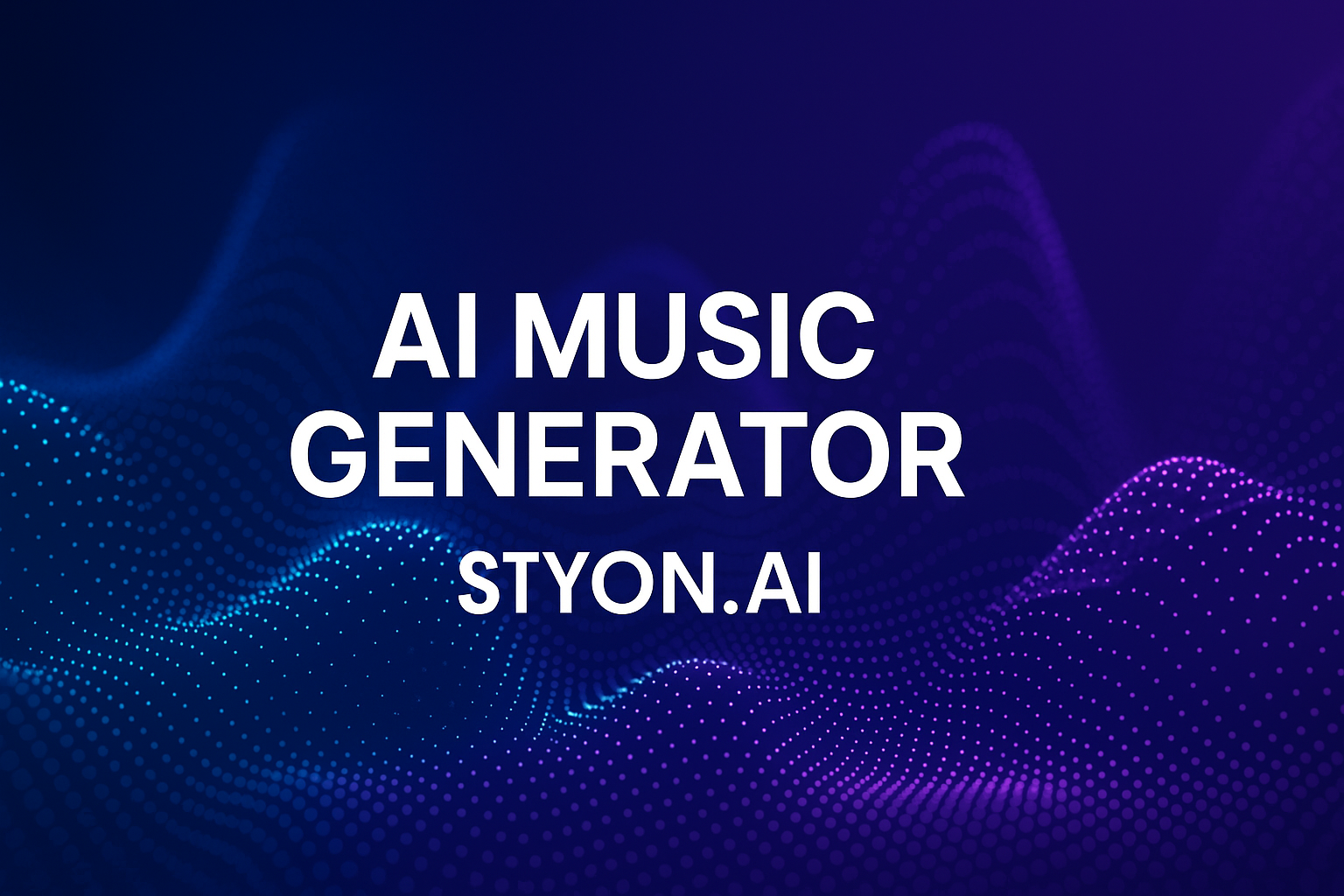 Create the Sound of Tomorrow: Generate Music with STYON.AI’s AI Sound Generator