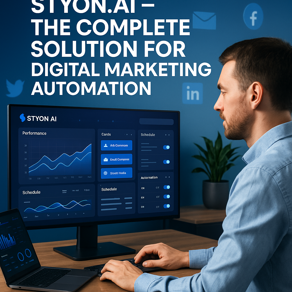 STYON.AI – The Complete Solution for Digital Marketing Automation STYON.AI – Die Komplettlösung für digitale Marketing-Automatisierung