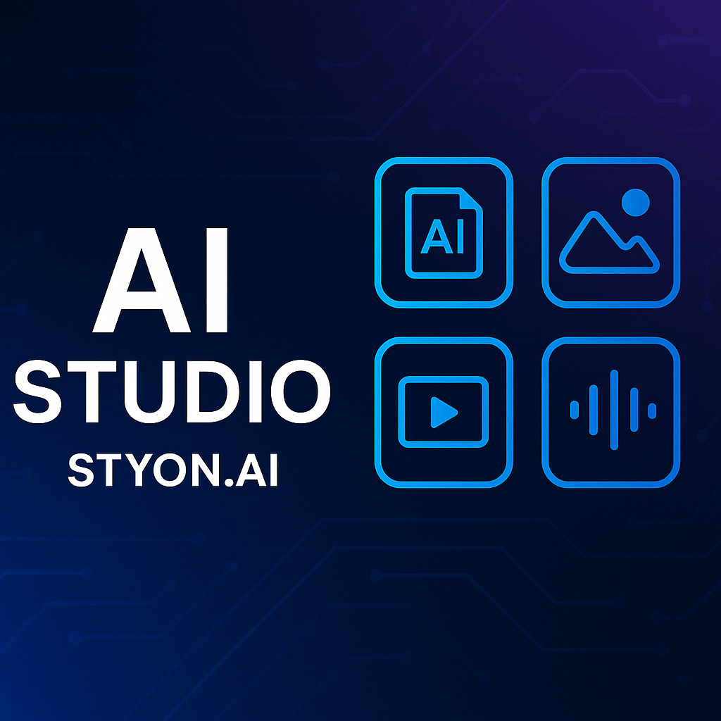 STYON.AI Studio: The Ultimate Creative Hub for AI Content Creation