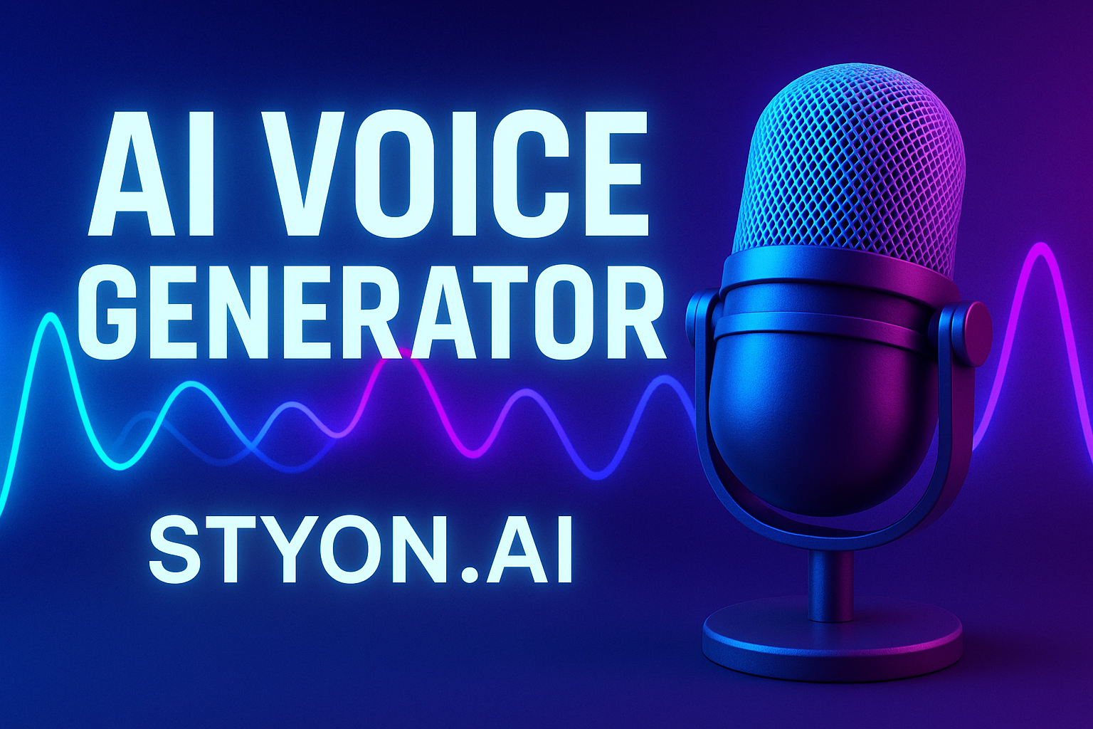🎙️ AI Voice Generator — Turn Text into Emotion with STYON.AI