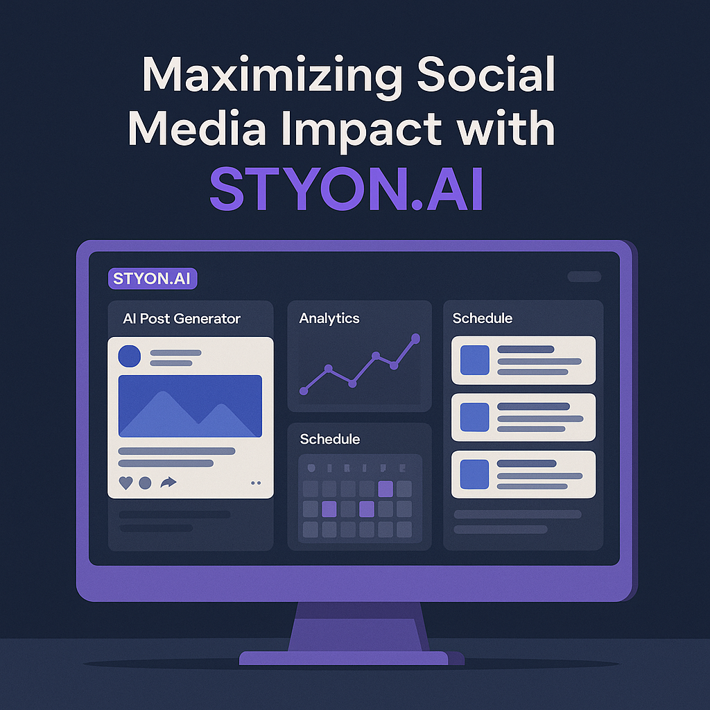 Maximizing Social Media Impact with STYON.AI Maximale Social-Media-Wirkung mit STYON.AI
