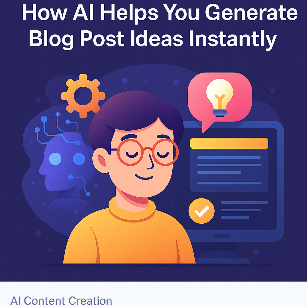 How AI Helps You Generate Blog Post Ideas Instantly